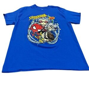 “Meet Madame Web” MARVEL® Spider-Man T-Shirt TEE‎ by Funko-POP! Blue size large